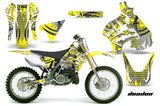 Dirt Bike Graphics Kit Decal Sticker Wrap For Suzuki RM125 1996-1998 DEADEN YELLOW