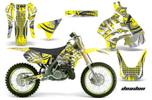 Load image into Gallery viewer, Graphics Kit Decal Sticker Wrap + # Plates For Suzuki RM125 1996-1998 DEADEN YELLOW-atv motorcycle utv parts accessories gear helmets jackets gloves pantsAll Terrain Depot