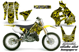 Dirt Bike Graphics Kit Decal Sticker Wrap For Suzuki RM125 1996-1998 HISH YELLOW-atv motorcycle utv parts accessories gear helmets jackets gloves pantsAll Terrain Depot