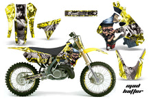 Load image into Gallery viewer, Graphics Kit Decal Sticker Wrap + # Plates For Suzuki RM125 1996-1998 HATTER SILVER YELLOW-atv motorcycle utv parts accessories gear helmets jackets gloves pantsAll Terrain Depot