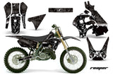 Graphics Kit Decal Sticker Wrap + # Plates For Suzuki RM125 1996-1998 REAPER BLACK