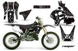 Dirt Bike Graphics Kit Decal Sticker Wrap For Suzuki RM125 1996-1998 REAPER BLACK