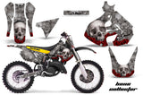 Graphics Kit Decal Sticker Wrap + # Plates For Suzuki RM125 1999-2000 BONES SILIVER