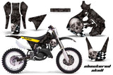 Dirt Bike Graphics Kit Decal Sticker Wrap For Suzuki RM125 1999-2000 CHECKERED BLACK