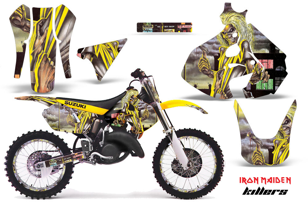 Graphics Kit Decal Sticker Wrap + # Plates For Suzuki RM125 1999-2000 IM KILLERS-atv motorcycle utv parts accessories gear helmets jackets gloves pantsAll Terrain Depot