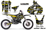 Dirt Bike Graphics Kit Decal Sticker Wrap For Suzuki RM125 1999-2000 SSSH YELLOW BLACK