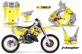 Graphics Kit Decal Sticker Wrap + # Plates For Suzuki RM125 1999-2000 TBOMBER YELLOW