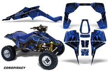 Load image into Gallery viewer, ATV Graphic Kit Quad Decal Wrap For Suzuki Quadracer LT500R 1987-1990 CONSPIRACY BLUE-atv motorcycle utv parts accessories gear helmets jackets gloves pantsAll Terrain Depot