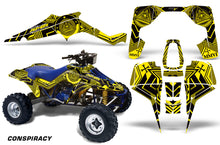 Load image into Gallery viewer, ATV Graphic Kit Quad Decal Wrap For Suzuki Quadracer LT500R 1987-1990 CONSPIRACY YELLOW-atv motorcycle utv parts accessories gear helmets jackets gloves pantsAll Terrain Depot