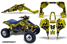 ATV Graphic Kit Quad Decal Wrap For Suzuki Quadracer LT500R 1987-1990 CONSPIRACY YELLOW-atv motorcycle utv parts accessories gear helmets jackets gloves pantsAll Terrain Depot
