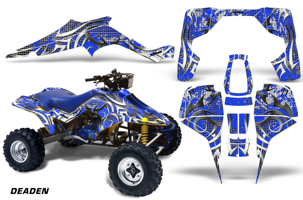 ATV Graphic Kit Quad Decal Wrap For Suzuki Quadracer LT500R 1987-1990 DEADEN BLUE-atv motorcycle utv parts accessories gear helmets jackets gloves pantsAll Terrain Depot