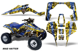 ATV Graphic Kit Quad Decal Wrap For Suzuki Quadracer LT500R 1987-1990 HATTER BLUE YELLOW-atv motorcycle utv parts accessories gear helmets jackets gloves pantsAll Terrain Depot