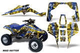 ATV Graphic Kit Quad Decal Wrap For Suzuki Quadracer LT500R 1987-1990 HATTER BLUE YELLOW