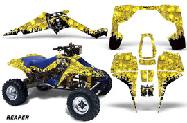 ATV Graphic Kit Quad Decal Wrap For Suzuki Quadracer LT500R 1987-1990 REAPER YELLOW-atv motorcycle utv parts accessories gear helmets jackets gloves pantsAll Terrain Depot