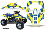 ATV Graphic Kit Quad Decal Wrap For Suzuki Quadracer LT500R 1987-1990 TBOMBER BLUE YELLOW
