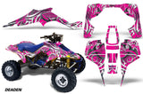 ATV Graphic Kit Quad Decal Wrap For Suzuki Quadracer LT500R 1987-1990 DEADEN PINK