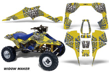 Load image into Gallery viewer, ATV Graphic Kit Quad Decal Wrap For Suzuki Quadracer LT500R 1987-1990 WIDOW BLUE YELLOW-atv motorcycle utv parts accessories gear helmets jackets gloves pantsAll Terrain Depot