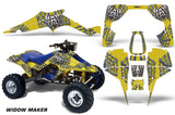 ATV Graphic Kit Quad Decal Wrap For Suzuki Quadracer LT500R 1987-1990 WIDOW BLUE YELLOW