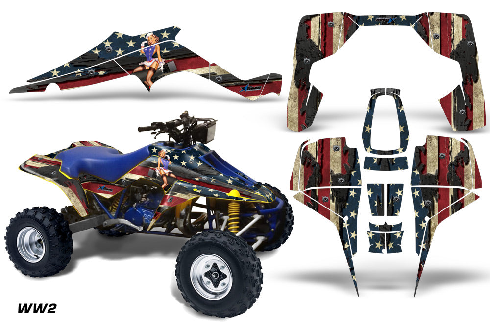 ATV Graphic Kit Quad Decal Wrap For Suzuki Quadracer LT500R 1987-1990 WW2 BOMBER-atv motorcycle utv parts accessories gear helmets jackets gloves pantsAll Terrain Depot