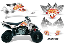Load image into Gallery viewer, ATV Graphics Kit Quad Decal Sticker Wrap For Suzuki LTR450 2006-2009 JACKPOT WHITE-atv motorcycle utv parts accessories gear helmets jackets gloves pantsAll Terrain Depot