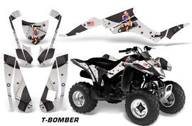 ATV Graphics Kit Decal Quad Wrap For Suzuki LTZ250 LTZ 250 2004-2009 TBOMBER BLACK-atv motorcycle utv parts accessories gear helmets jackets gloves pantsAll Terrain Depot