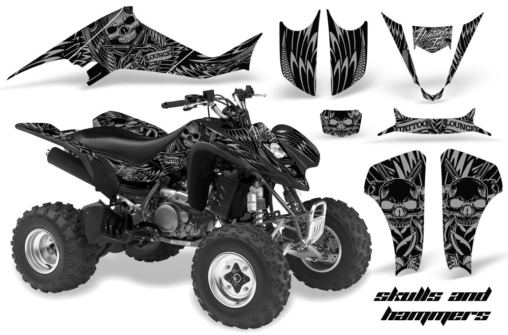 ATV Graphics Kit Decal Sticker Wrap For Suzuki LTZ400 2003-2008 HISH SILVER-atv motorcycle utv parts accessories gear helmets jackets gloves pantsAll Terrain Depot