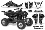 ATV Graphics Kit Decal Sticker Wrap For Kawasaki KFX400 2003-2008 HISH SILVER