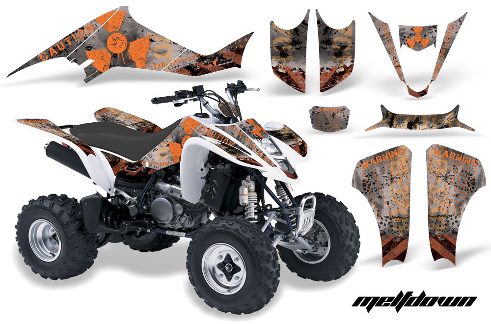ATV Graphics Kit Decal Sticker Wrap For Suzuki LTZ400 2003-2008 MELTDOWN ORANGE SILVER-atv motorcycle utv parts accessories gear helmets jackets gloves pantsAll Terrain Depot