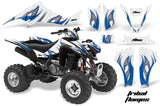 ATV Graphics Kit Quad Decal Sticker Wrap For Suzuki LTZ400 2009-2016 TRIBAL BLUE WHITE