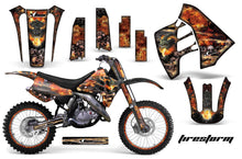 Load image into Gallery viewer, Graphics Kit Decal Sticker Wrap + # Plates For Suzuki RM125 RM250 1990-1992 FIRESTORM BLACK-atv motorcycle utv parts accessories gear helmets jackets gloves pantsAll Terrain Depot