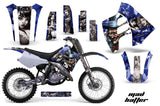 Dirt Bike Graphics Kit Decal Sticker Wrap For Suzuki RM125 RM250 1990-1992 HATTER SILVER BLACK