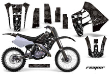 Load image into Gallery viewer, Dirt Bike Graphics Kit Decal Sticker Wrap For Suzuki RM125 RM250 1990-1992 REAPER BLACK-atv motorcycle utv parts accessories gear helmets jackets gloves pantsAll Terrain Depot