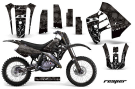 Graphics Kit Decal Sticker Wrap + # Plates For Suzuki RM125 RM250 1990-1992 REAPER BLACK-atv motorcycle utv parts accessories gear helmets jackets gloves pantsAll Terrain Depot