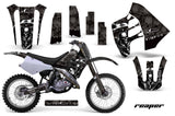 Dirt Bike Graphics Kit Decal Sticker Wrap For Suzuki RM125 RM250 1990-1992 REAPER BLACK