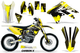 Dirt Bike Graphic Kit Decal Sticker Wrap For Suzuki RMX450Z 2009-2017 CARBONX YELLOW