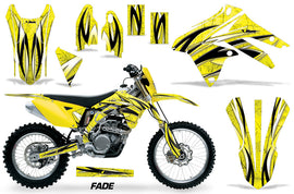 Dirt Bike Graphic Kit Decal Sticker Wrap For Suzuki RMX450Z 2009-2017 FADE YELLOW-atv motorcycle utv parts accessories gear helmets jackets gloves pantsAll Terrain Depot