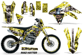 Graphics Kit Decal Sticker Wrap + # Plates For Suzuki RMX450Z 2009-2017 HATTER SILVER YELLOW-atv motorcycle utv parts accessories gear helmets jackets gloves pantsAll Terrain Depot