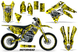 Graphics Kit Decal Sticker Wrap + # Plates For Suzuki RMX450Z 2009-2017 MOTORHEAD YELLOW