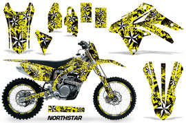 Graphics Kit Decal Sticker Wrap + # Plates For Suzuki RMX450Z 2009-2017 NORTHSTAR YELLOW-atv motorcycle utv parts accessories gear helmets jackets gloves pantsAll Terrain Depot