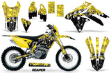 Dirt Bike Graphic Kit Decal Sticker Wrap For Suzuki RMX450Z 2009-2017 REAPER YELLOW