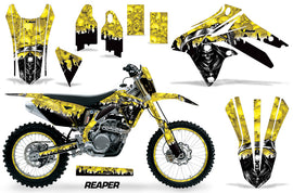 Graphics Kit Decal Sticker Wrap + # Plates For Suzuki RMX450Z 2009-2017 REAPER YELLOW-atv motorcycle utv parts accessories gear helmets jackets gloves pantsAll Terrain Depot