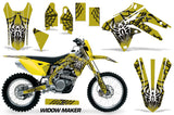 Dirt Bike Graphic Kit Decal Sticker Wrap For Suzuki RMX450Z 2009-2017 WIDOW BLACK YELLOW