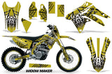 Graphics Kit Decal Sticker Wrap + # Plates For Suzuki RMX450Z 2009-2017 WIDOW BLACK YELLOW