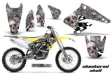 Dirt Bike Graphics Kit Decal Sticker Wrap For Suzuki RMZ250 2004-2006 CHECKERED SILVER