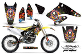 Dirt Bike Graphics Kit Decal Sticker Wrap For Suzuki RMZ250 2004-2006 EDHP BLACK