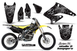 Graphics Kit Decal Sticker Wrap + # Plates For Suzuki RMZ250 2004-2006 HISH BLACK