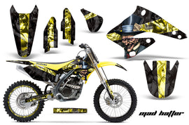 Graphics Kit Decal Sticker Wrap + # Plates For Suzuki RMZ250 2004-2006 HATTER YELLOW BLACK-atv motorcycle utv parts accessories gear helmets jackets gloves pantsAll Terrain Depot
