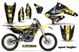 Graphics Kit Decal Sticker Wrap + # Plates For Suzuki RMZ250 2004-2006 HATTER YELLOW BLACK