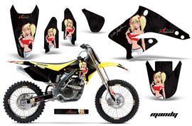 Graphics Kit Decal Sticker Wrap + # Plates For Suzuki RMZ250 2004-2006 MANDY RED BLACK-atv motorcycle utv parts accessories gear helmets jackets gloves pantsAll Terrain Depot