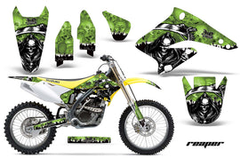 Dirt Bike Graphics Kit Decal Sticker Wrap For Suzuki RMZ250 2004-2006 REAPER GREEN-atv motorcycle utv parts accessories gear helmets jackets gloves pantsAll Terrain Depot